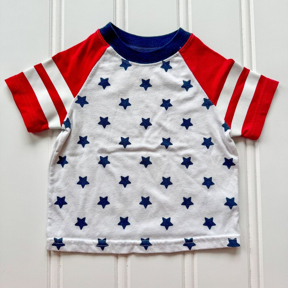 4/$10 - Way to Celebrate Patriotic Stars Toddler T Shirt